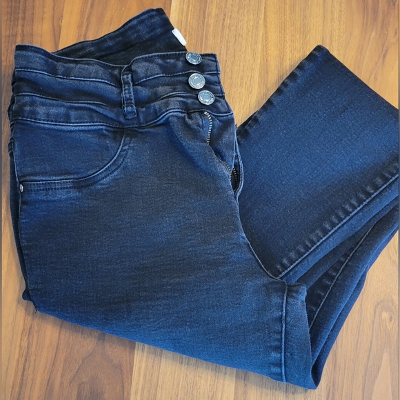 ANGLES black denim jeans size 14 - Picture 8 of 8